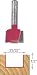 Freud 16-103 23/32-Inch by 1/2-Inch Mortising Router Bit with 1/4-Inch Shank