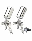 Titan Tools Titan 19100 3 Piece HVLP Spray Gun Kit (1.4mm & 1.7mm Needle Nozzle Set)