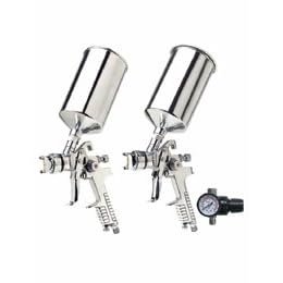 Titan Tools Titan 19100 3 Piece HVLP Spray Gun Kit (1.4mm and 1.7mm Needle Nozzle Set) by Titan