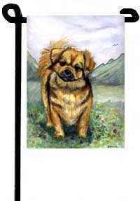Tibetan Spaniel II - Garden Flags