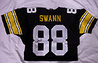 Lynn Swann Autographed Authentic Black Steelers Throwback Jersey
