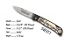 Smith & Wesson SW311 Lockback Pocket Knife with Scrimshaw Scene, Golf scene 3.4