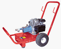 Wheeler Rex Gas Power Operated Hydrostatic Test Pump: Triplex plunger pump-honda engine