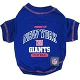 New York Giants NFL dog pet tee shirt blue LG 32-52lbs