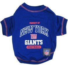 New York Giants NFL dog pet tee shirt blue LG 32-52lbs