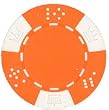Clay Composite Triple Crown Poker Chips 25 11.5 gram Orange Poker Chips