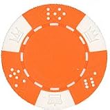 Clay Composite Triple Crown Poker Chips 25 11.5 gram Orange Poker Chips