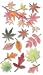 Vellum Dimensional Stickers-Fall Leaves