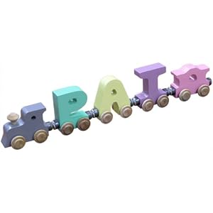 3 Letter Pastel NameTrain by 