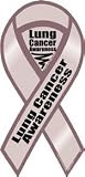 Lung Cancer Awareness Ribbon Magnet