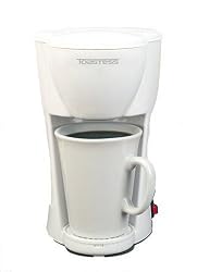 Toastess TFC-1 Personal-Size 1-Cup Coffeemaker, White