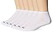 PEDS Men's 6 Pack No Show Big & Tall Socks with Coolmax