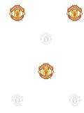 Manchester United FC White Crest Design Wallpaper