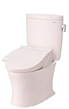 【取替交換付き(北海道)】 TOTO トイレ セット品:便器+ウォシュレットK2 (TCF8CK65)  戸建向け パステルピンク EXK200105(THK)