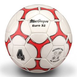MacGregor Euro 32 Soccer Ball - Size 4, Synthetic Leather, Balls, Soccer