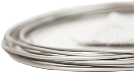 Foxsmart Silver 1.75mm Premium 3D Printer Maker PLA Filament, 12' Doodler Sample