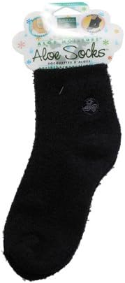 New - Earth Therapeutics Moisturizing Aloe Socks Black - 1 Pair