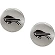 Stainless Steel Buffalo Bills Logo Stud Earrings