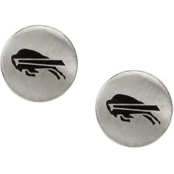 Stainless Steel Buffalo Bills Logo Stud Earrings