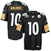 Reebok Pittsburgh Steelers #10 Santonio Holmes Super Bowl XLIII Champions Black Replica Football Jersey