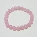 Genuine 8mm Rose Quartz Beaded Stretch Bracelet