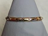 Gold and Silvered Two-Tone Bracelet