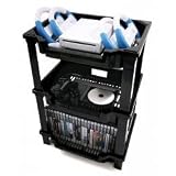 Mini Game Console Storage Plastic Shelf in Black