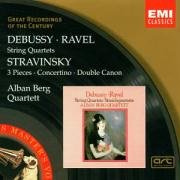 Debussy: String Quartet; Ravel: String Quartet; Stravinsky: 3 Pieces; Concertino; Double Canon