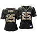 Reggie Bush Black Reebok Replica New Orleans Saints Women's Jersey