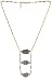 Vanessa Mooney Mistake Me Not Pyrite and Braided Leather Necklace