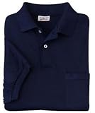 Stedman by Hanes Jersey Knit Sport Shirt with Pocket Navy-2XL