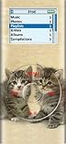 2 Kittens - Apple iPod nano 2G (2nd Generation) 2GB 4GB 8GB Hard Case iJacket - Shock Absorbent Hard Protective Faceplate Cover + FREE Rotating Belt Clip Holster + FREE Lanyard + FREE Screen Protector