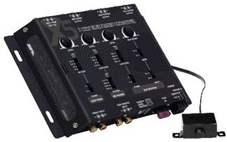 Lanzar VIBEX5 Vibe 3 Way Electronic Crossover Network with Remote Subwoofer Control