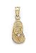 14k Diamond Accent Flip-Flop Pendant - JewelryWeb