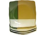 Sango Gold Dust Green Square Salad Plates, Set of 4