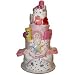 Baby Shower Cakes Four Tier Diaper Cake Color: Pink
