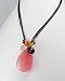 Cherry Quartz, Glass, and Jade Exotic Necklace