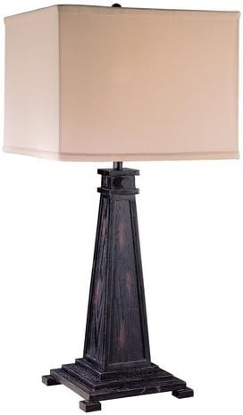 Minka Ambience Lighting 10560-481 Table Lamp, Rub Through Black