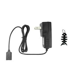 Home/Travel Charger + Fishbone Style Keychain for Flip Video Mino