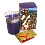 Red flower french lavender little flower candle