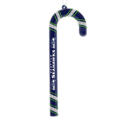 NFL Seattle Seahawks Candy Cane Ornament Set NFL Seattle Seahawks Candy Cane Ornament Set