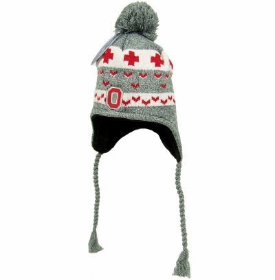 TOP OF THE WORLD Ohio State Buckeyes Knit Beanie Winter Hat, Grey