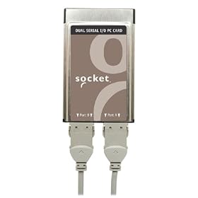 Socket Communications PCMCIA 16550 UART DB9 High Speed Dual Serial I O Card by 