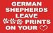 GERMAN SHEPHERDS LEAVE PAW PRINTS ON YOUR HEART T-Shirt (Various Colors Available)