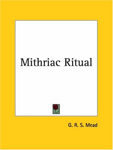 Mithriac Ritual under Zoroastrianism in The Books Store