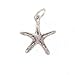Sterling Silver Charm Starfish Ocean Star Fish 18mm