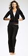SET: Kalon Clothing Velour Full Zip Hooded Sweatshirt & Pants Set
