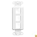 Leviton 41643-W QuickPort Decora Insert, 3-Port, White