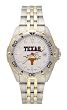 Texas Longhorns Mens All Star Sterling Silver Bracelet Watch