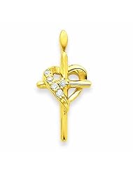 14K Gold Diamond Cross Mounting